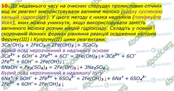 ГДЗ Хімія 9 клас сторінка Стр.96 (10)